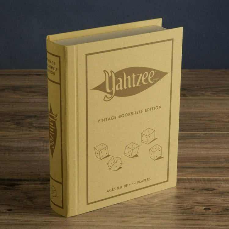 WS Game Company Games Yahtzee Vintage Bookshelf Edition